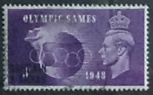 BAHRAIN GVI 1948 OLYMPIC 3d SG64 USED ..CAT £4.25