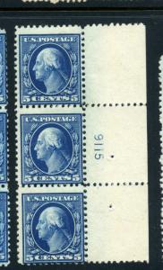 Scott #504 Washington Plate # Strip/Pair  Large  Lot  (Stock # 504-54)
