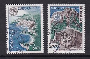 Monaco  #1113-1114  cancelled  1978  Europa Monaco views  cathedral