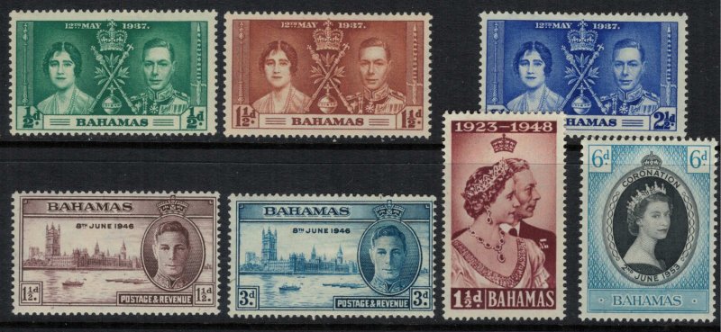 Bahamas #97-9,130-1,48,57*  CV $3.15