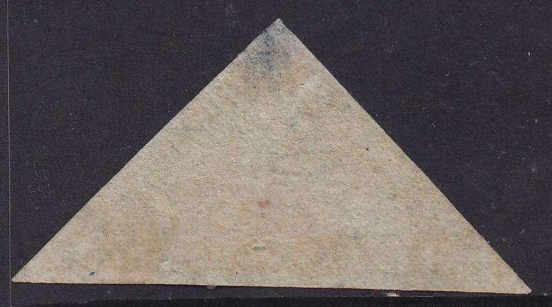 CAPE OF GOOD HOPE 1853 TRIANGLE 4D ON LIGHT BLUED PAPER