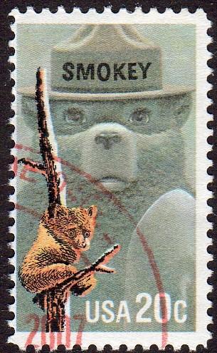 United States 2096 - Used - 20c Smokey the Bear (1984) (2)