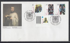 Canada Scott  1533-6 FDC - Christmas 1994
