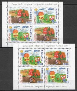 O0468 2006 Romania Art Europa Cept Salvati Copii !!! 2Kb Mnh