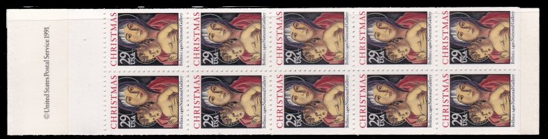 US 2710, MNH Booklet of 20 - Christmas 1992