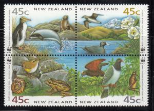 New Zealand 1993 MNH Scott #1162d NZ Unique species WWF