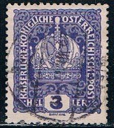 Austria 145, 3h Austrian Crown, used, VF