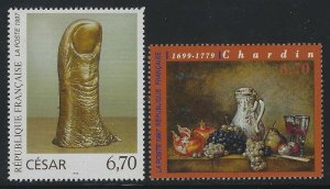 France 1997 French Art group/2 Sc# 2561-62 NH