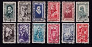 France x 2 1943 Relief Fund sets used