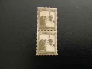 PALESTINE BRITISH SEND. 20m. Trip of 2. Citadel, Jerusalem. Used.  Very Nice-