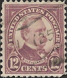 # 693 Used Brown Violet Grover Cleveland