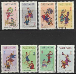 Democratic Republic of Vietnam #677-684 (1972), CTO, cat. $2.50