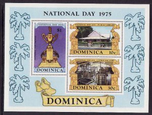 Dominica-Sc#446a-unused NH sheet-National Day-1975-