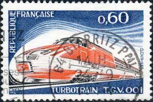 FRANCE - 1974 - Yv.1802/Mi.1883 0.60fr Turbotrain (gas turbine train) - Obl TB