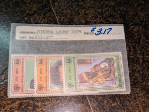 Sierra Leone #451-453 MNH