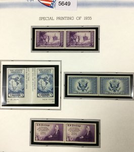 US STAMPS   1935 MINT OG NH COLLECTION LOT #5649