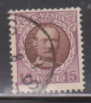 DANISH WEST INDIES Scott # 45 Used