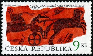 Czech Republic 2000 MNH Stamps Scott 3129 Sport Olympic Games Horses Antiquity