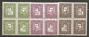 Denmark  SC  167a, 171a, 175a  Mint, Never Hinged