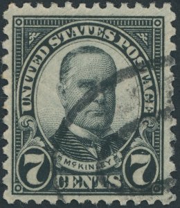 US 639 7 cent General Issue; McKinley; Used; NG -- See details and scan