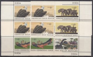 Scott 1387-90 MNH MS Pl Blk 31834 - Natural History Issue