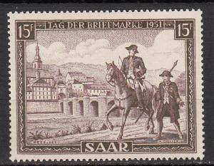 SAAR - 1951  Stamp Day    Mi# 305 - MNH (9491)