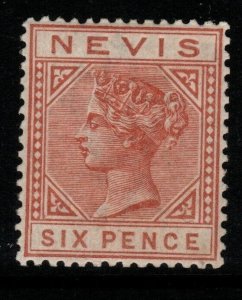 NEVIS SG33 1888 6d CHESTNUT MTD MINT