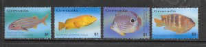 FISH - GRENADA #3396-9 MNH