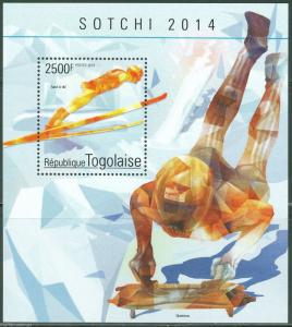 TOGO 2014 SOCHI WINTER OLYMPIC GAMES SOUVENIR SHEET  MINT NH