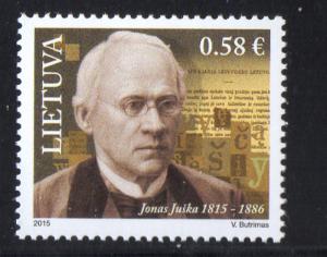 Lithuania Sc 1052 2015 Juska, Linquist, stamp mint NH