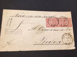 Old Germany North German Confederation 1868  postal cover 62648