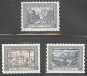 Austria Scott 923-925  MNH** 1972 power industry set