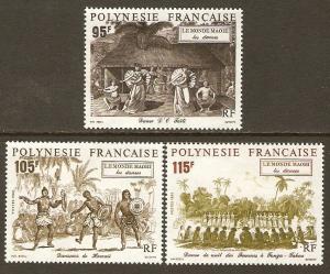 French Polynesia #594-6 NH Dances