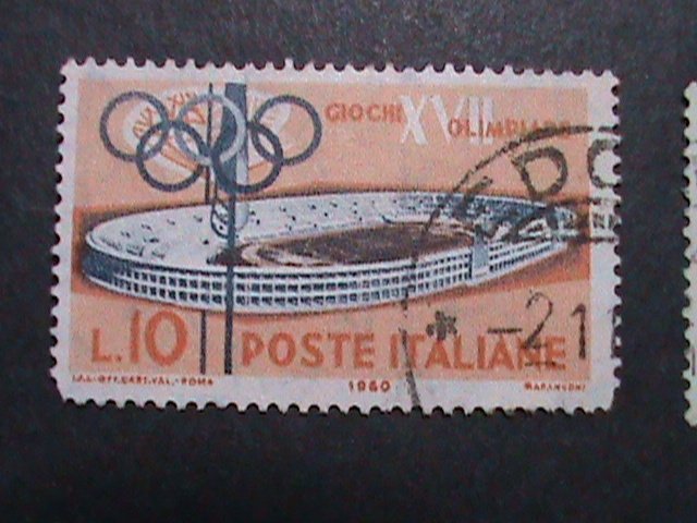 ITALIY-VERY OLD OLYMPIC GAMES & STATIUM USED STAMPS  WE SHIP TO WORLD WIDE VF