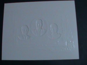 ​LAOS -1975 SC#260 GOLD REPLICA-KING SISAVANG VONG AND PRINCES S/S SHEET VF