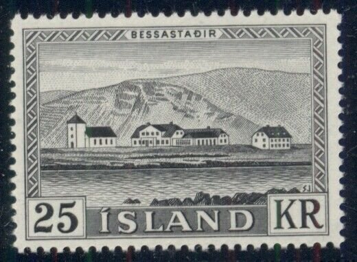 ICELAND #305 (353) 25K Residence, og, NH, VF, Scott $30.00