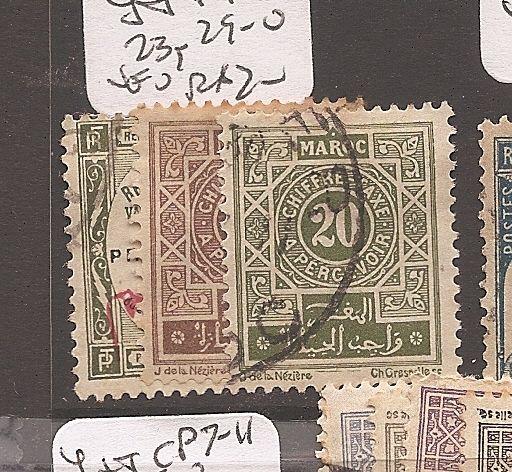 French Morocco Post Due Y&T T23,T29-30 VFU (11atp)