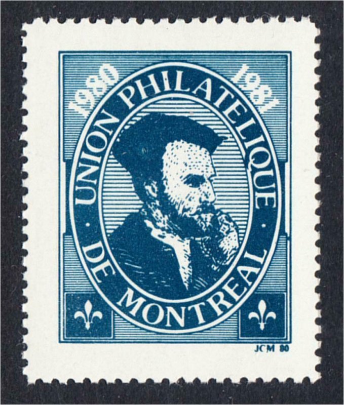 Canada Union Philatelique de Montreal 1980 Stamp Show Label Jacques Cartier UPM