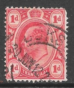 Transvaal 282: 1d Edward VII, used, F-VF