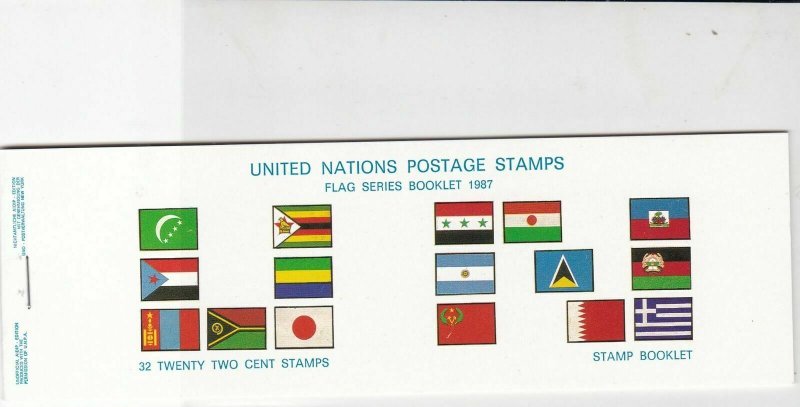 United Nations Mint Never Hinged Flags Stamps Booklet ref R 18480