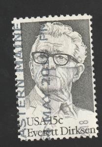 SC# 1874 - (15c) -  Everett Dirksen, Used Single