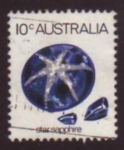 Australia 1974 Sc#562, SG#552a,10c Star Sapphire USED.