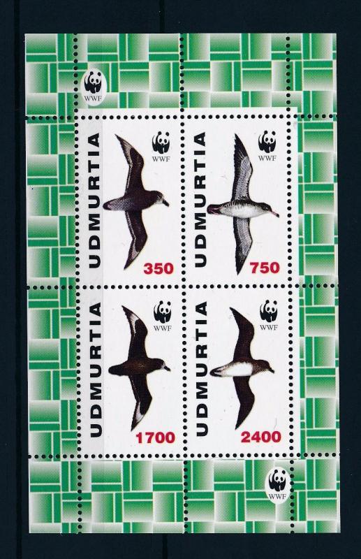 [53502] Udmurtia Private issue  Birds Vögel Oiseaux Ucelli WWF  MNH Sheet