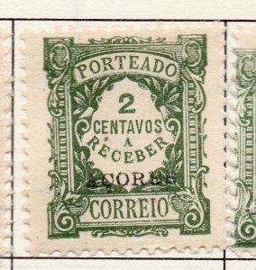 Azores 1920s Postage due  Issue Fine Mint Hinged 2c. Optd 141367