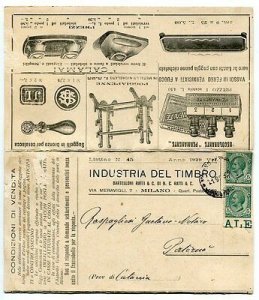 Industria del Cancel Advertising - Price list sent as a postcard