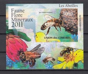 Comoro Is., 2011 issue. Honey Bees s/sheet. ^