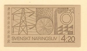 Sweden Booklet Pane #866a, NH,   Unexploded