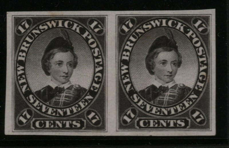 New Brunswick #11P Very Fine Proof Pair On India Paper