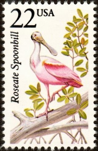 United States 2308 - Mint-NH - 22c Roseate Spoonbill (1987) (cv $1.00)