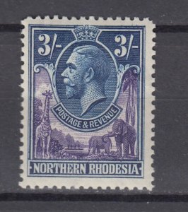 J40166 JL Stamps 1925-9 northern rhodesia a hv mh 3sh #13 king $50.00